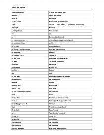 Les Mots De Liaison En Anglais