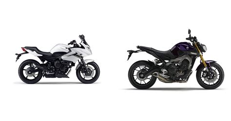 Motorrad Vergleich Yamaha XJ6 Diversion 2015 Vs Yamaha MT 09 2014