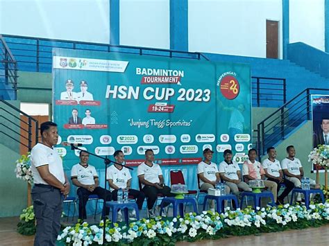 Buka Badminton Tournament HSN Cup 2023 Ini Pesan Wabup Butur