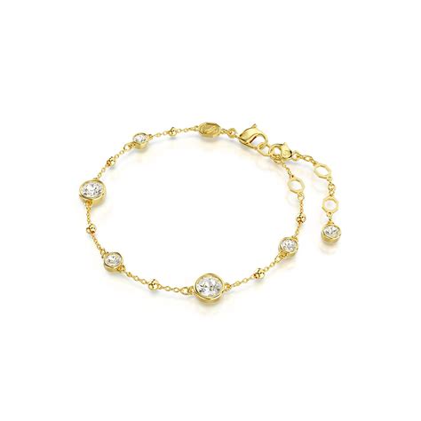 Swarovski Imber Bracelet Round Cut White Gold Tone Plated