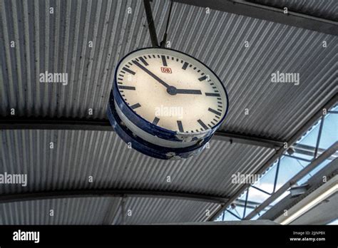 Train Station Clock Stock Photo Alamy