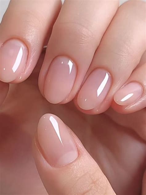 Elegant Milky White Nails With A Korean Minimalist Vibe Gel Nails