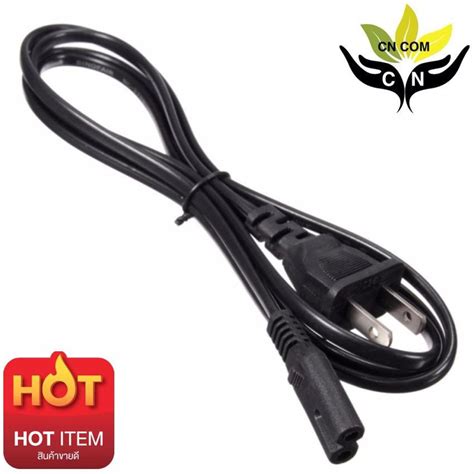 สาย 5ft Us Plug 2 Prong Port Ac Power Adapter Cord Cable For Vcr Ps2