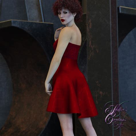 Dforce Cocktail Dress For Dawn And G Female D Figure Assets Sunfire