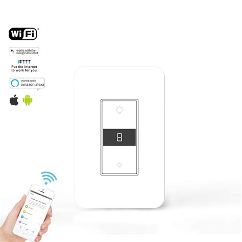 Interruptor de atenuación inteligente Wifi para pared regulador de