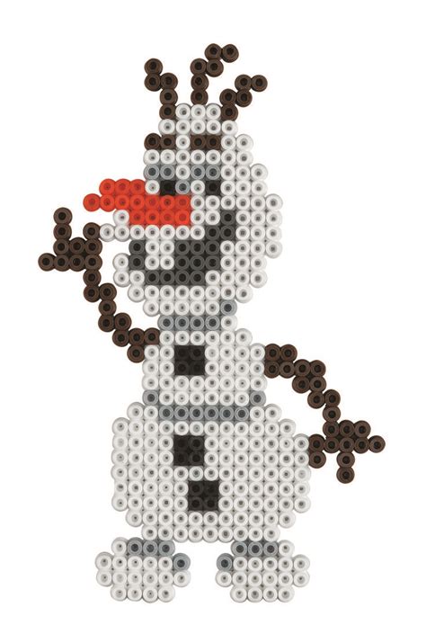 Olaf Disney Frozen Hama Beads Perler Bead Disney Hama Beads Disney