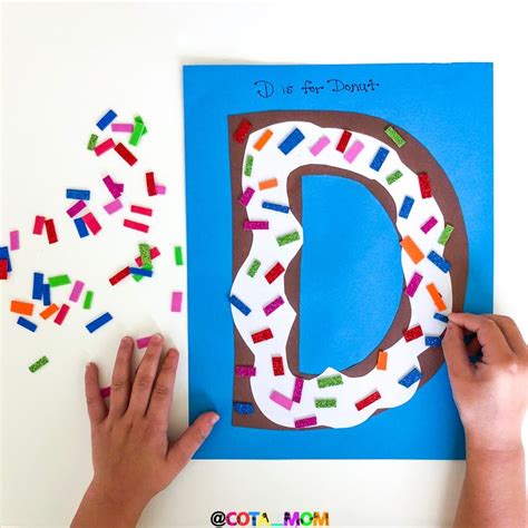 D Is For Donut Letter A Crafts Letter D Preschool Craft Letter D Crafts