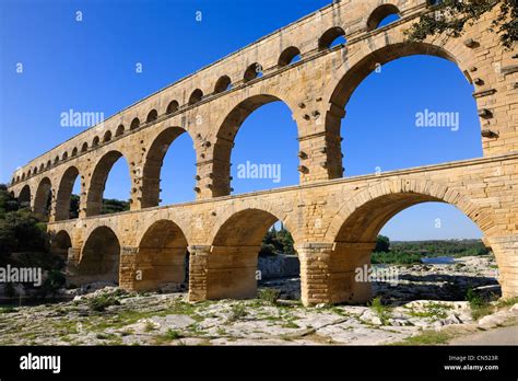 France Gard Pont Du Gard Listed As World Heritage By Unesco Roman