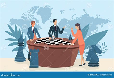 Geopolitics Flat Infographic Cartoon Vector Cartoondealer