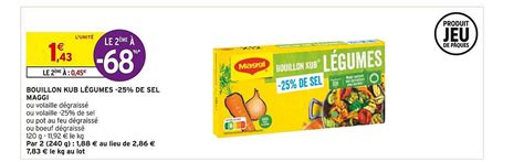 Promo Bouillon Kub L Gumes De Sel Maggi Chez Intermarch