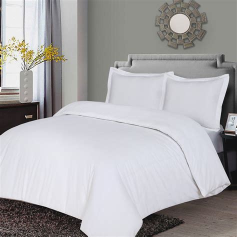 Ruvanti 100 Egyptian Quality Cotton Duvet Cover Set 3 Piece 200 Tc