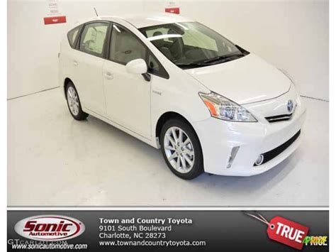 2013 Blizzard White Pearl Toyota Prius V Five Hybrid 84859935 Photo