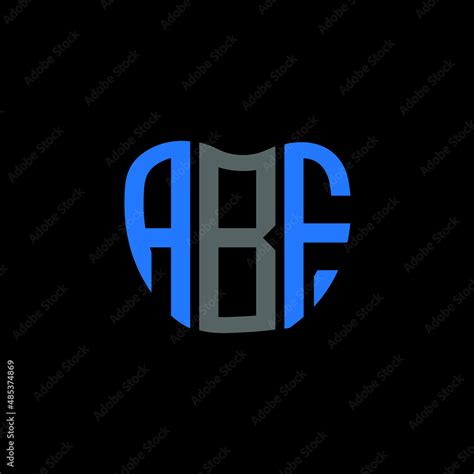 ABF Letter Logo Design On Black Background ABF Creative Initials