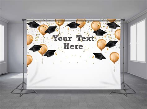 Graduation Party Backdrop Grad Photo Booth Personalized Etsy