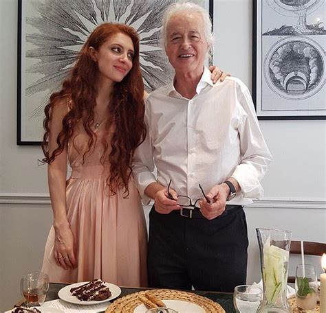 Jimmy Page S Girlfriend Was In Seventh Heaven At Her Th Birthday