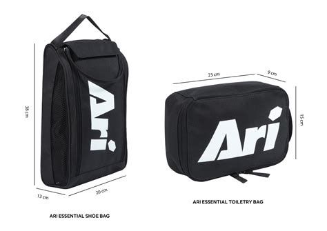 กระเป๋าใส่รองเท้า Ari Essential Shoe Bag (สีดำ/ดำ/ขาว)