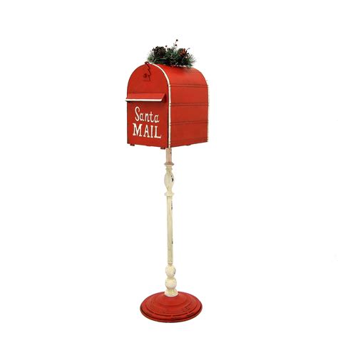 The Holiday Aisle® Standing Santas Mail Christmas Mailbox With Light