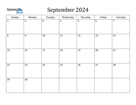 Calendar September 2024 Word Doc - Kora Shaina