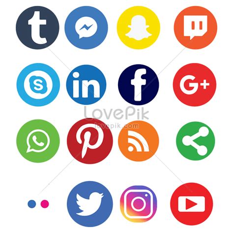 Iconos De Redes Sociales Png Imágenes Gratis Lovepik