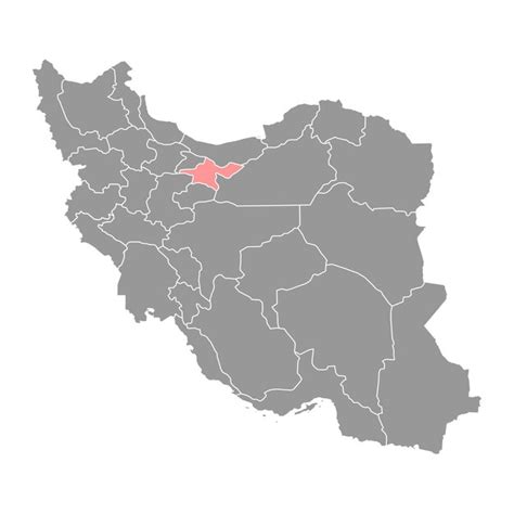 Premium Vector Tehran Province Map Administrative Division Of Iran