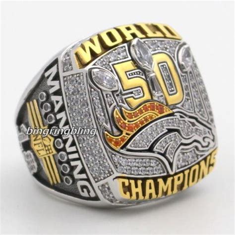 Peyton Manning 2015 Denver Broncos Super Bowl Champions Rings for Sale ...