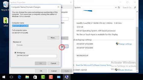 How To Change Workgroup Name In Windows 10 Youtube