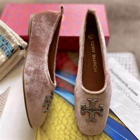 Tory Burch Shoes Tory Burch Eleanor Crystal Ballet Flats Poshmark