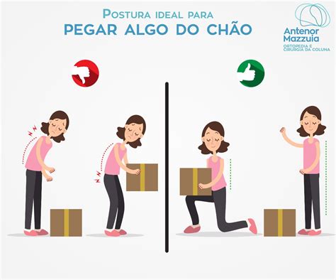 Postura Ideal Para Pegar Algo No Ch O Antenor Mazzuia Ortopedia E