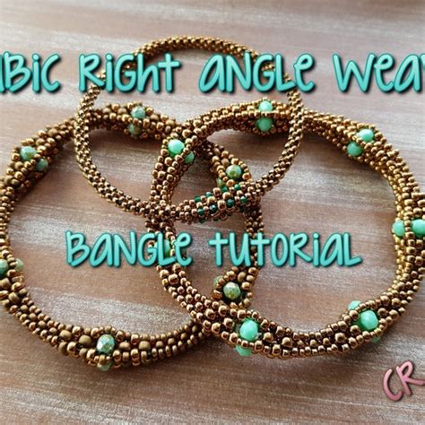 Tutorial Beaded Right Angle Weave Lattice Bangle Bracelet Etsy