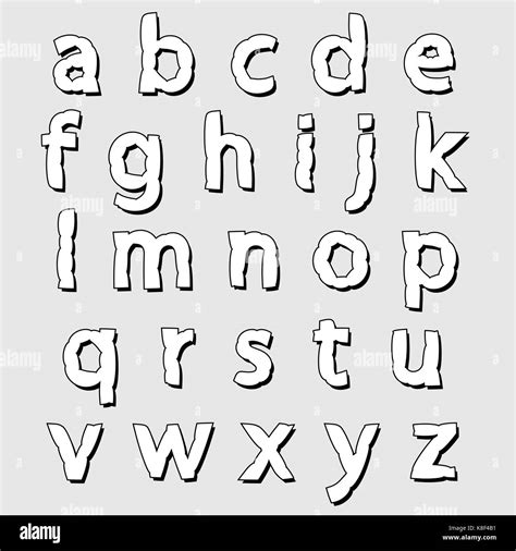 Alphabet Letters Black And White Stock Photos Images Alamy