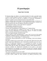 El Guardagujas Juan J Arreola Pdf El Guardagujas Juan Jos Arreola