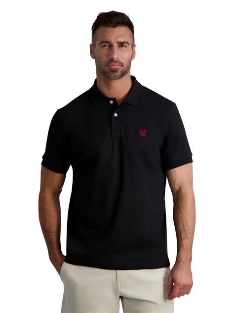 Chaps Men S Classic Fit Short Sleeve Cotton Solid Interlock Jersey Polo