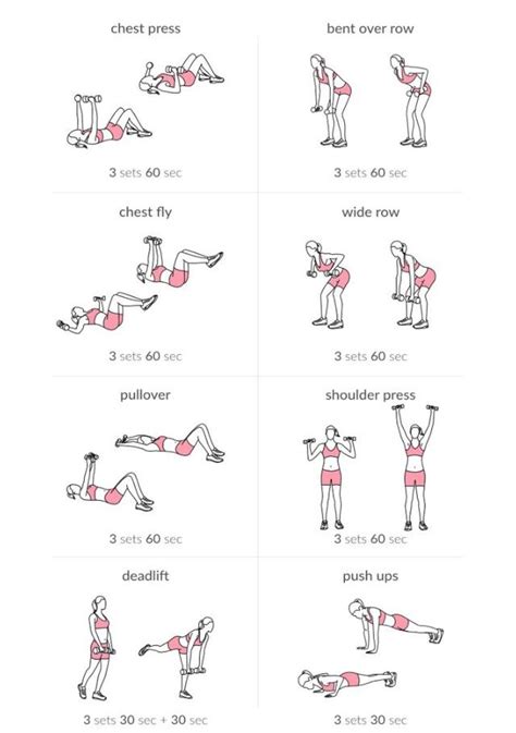 An Exercise Poster Showing How To Do The Same Exercises For Each Person