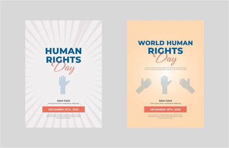 Human Rights Day Flyer Day Template Human Rights Poster Leaflet Design