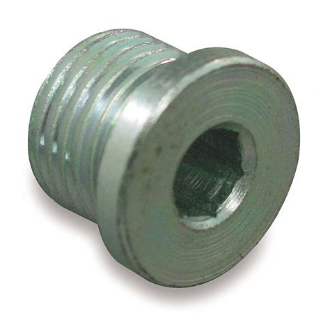 EATON AEROQUIP Hydraulic Hose Plug, Carbon Steel, Fitting Connection Type ORB, Fitting Size 1/2 ...