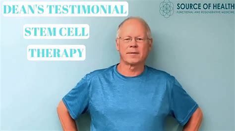 Stem Cell Therapy Review Dean S Testimonial Youtube