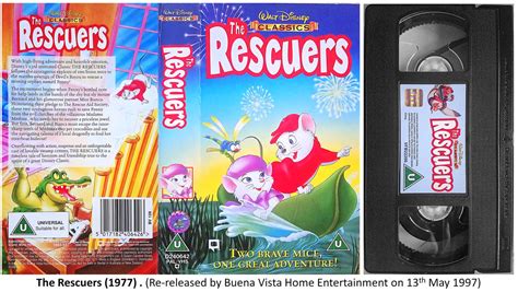 The Rescuers 1997 Uk Vhs Cover And Tape By Gikesmanners1995 On Deviantart