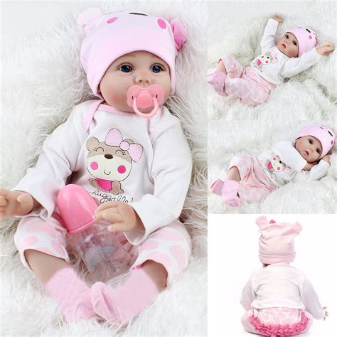 Dolls 20 Soft Silicone Vinyl Toddler Reborn Baby Girl Doll Lifelike