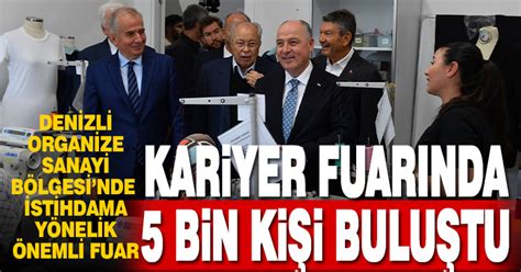 Denizli OSB Kariyer Fuarı 5 bin ziyaretçi ağırladı denizlihaber