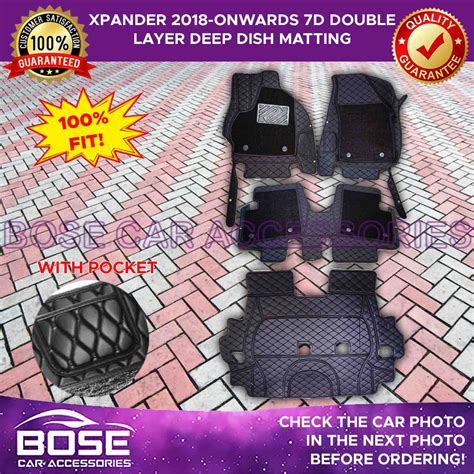 7D Double Layer ROHS Deep Dish Matting For Mitsubishi Xpander 2018