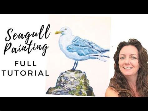 1345 How To Paint A Seagull Painting For Beginners A Full Acrylic