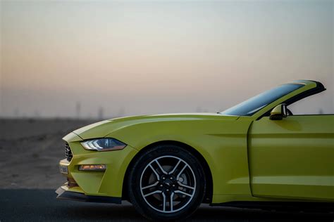 Rent Ford Mustang Convertible Yellow in Dubai - Convertible - Octane ...