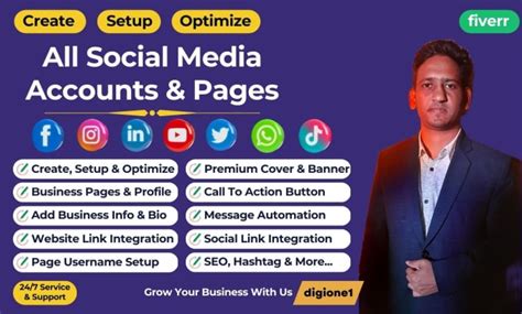 Create Setup And Optimize Social Media Accounts And Business Pages By