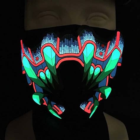 Musik Aktiveret Led Party Maske