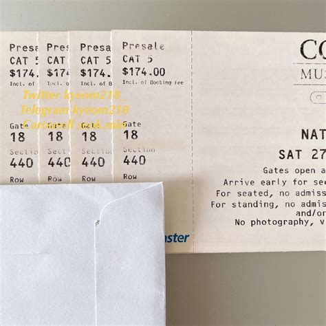 X Cat Sat Th Coldplay Music Of The Spheres World Tour Ticket Cat