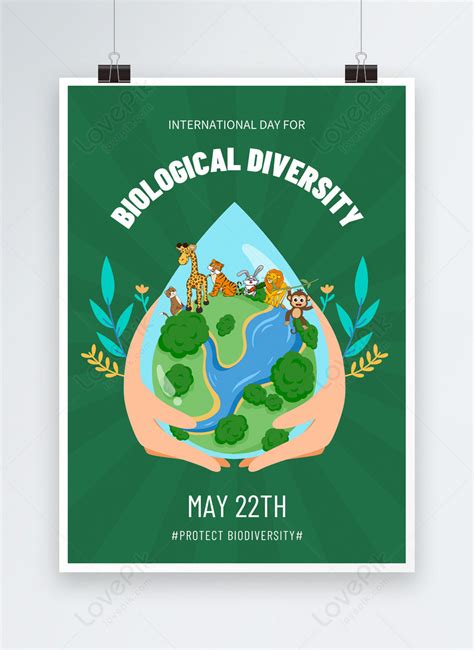 Cartel Del Día Internacional De La Biodiversidad Descarga Plantilla