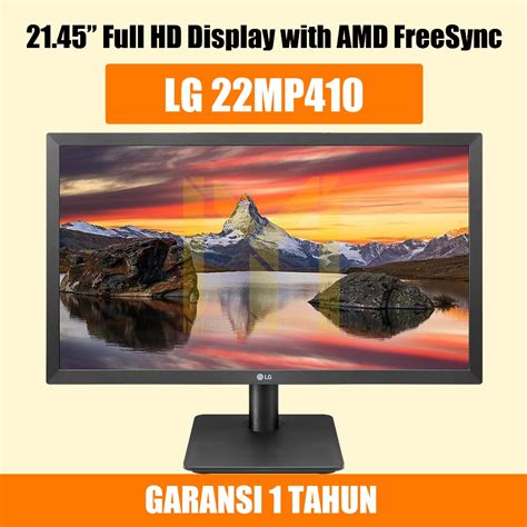 Jual LG 22MP410 B 21 45 22 Full HD Display With AMD FreeSync