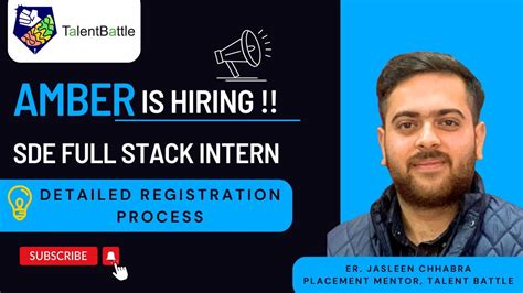 Amber Is Hiring Sde Full Stack Intern Batch Youtube