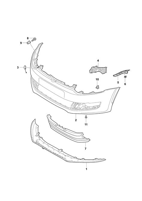 Volkswagen Sagitar 2015 2017 Bumper Vag Etka Online