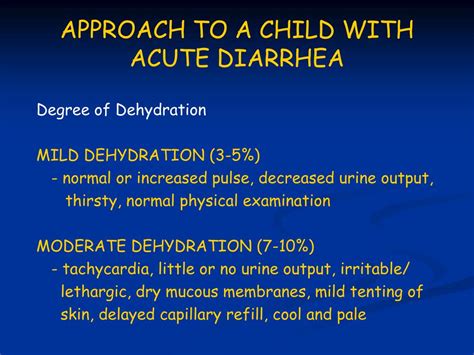 Ppt Diarrhea In Children Powerpoint Presentation Free Download Id